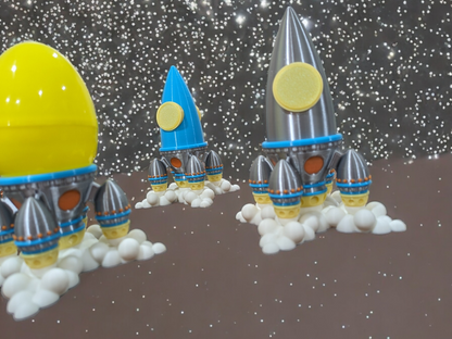 Cadbury Egg Space Rocket